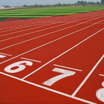 操场跑道塑胶跑道 田径运动场橡胶跑道铺设全国施工源头工
